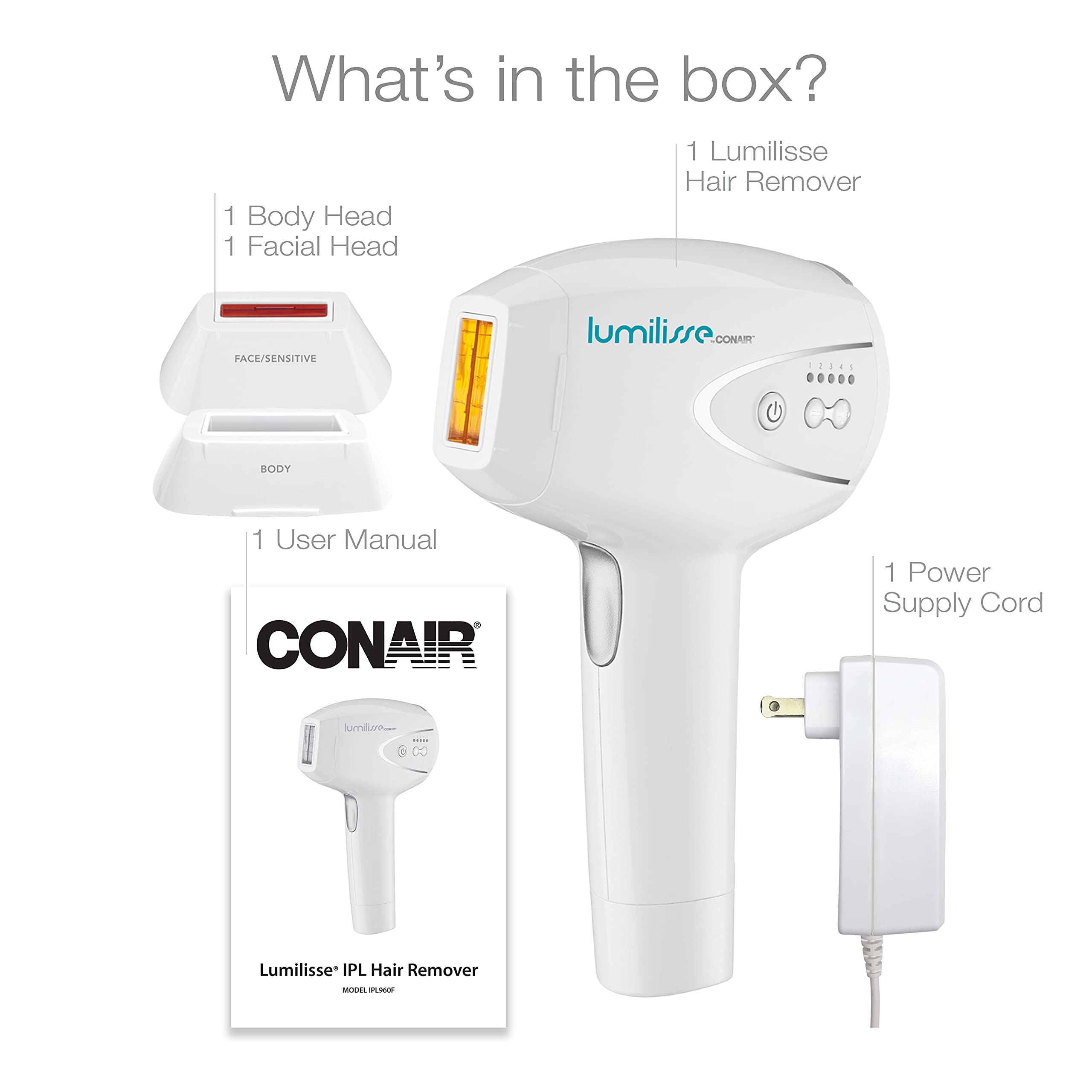 Conair Lumilisse Hair Removal Device with Intense Pulsed Light Technology